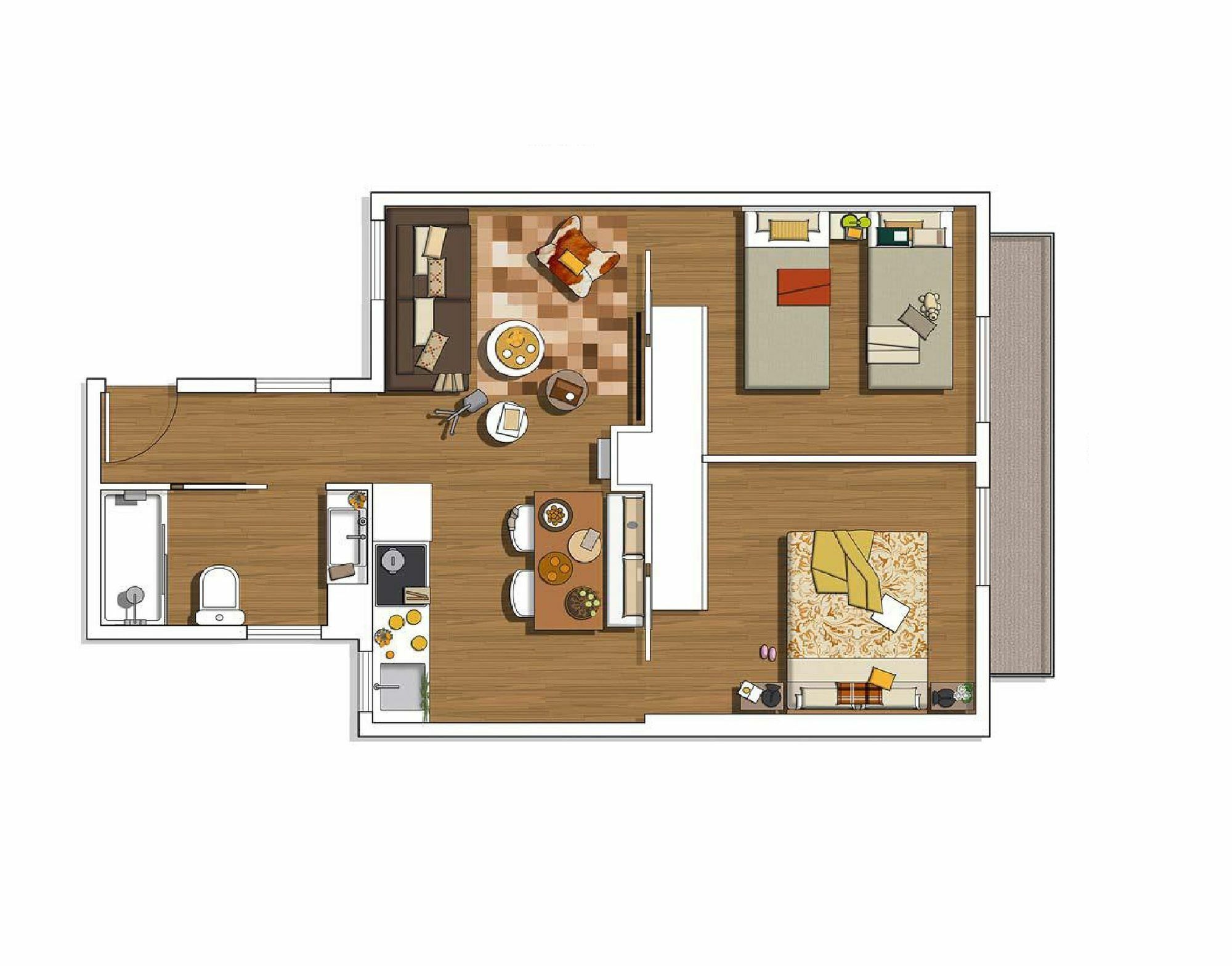 Charming Parallel Apartment